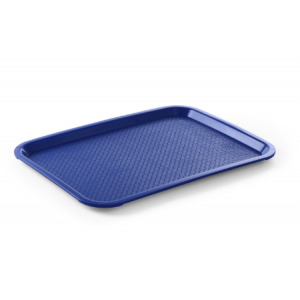 Rechthoekig dienblad voor fastfood - Klein model 265 x 345 mm - Blauw