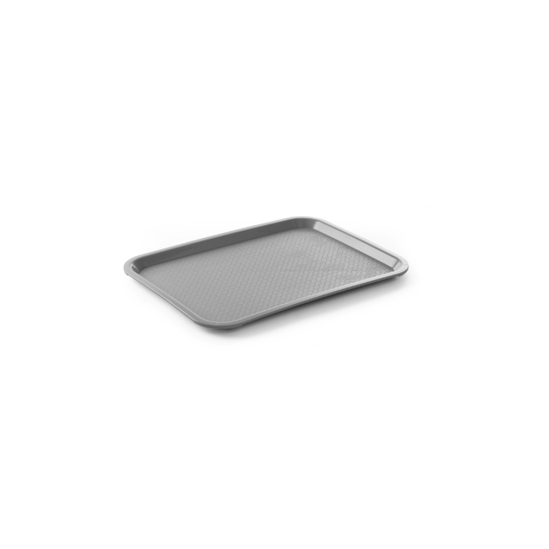 Plateau Rectangulaire Fast Food - Petit Modèle 265 x 345 mm - Gris