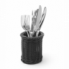 Round Cutlery Basket - Black