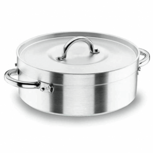 Professionele braadpan met deksel - Chef-Aluminio - ø 34 cm