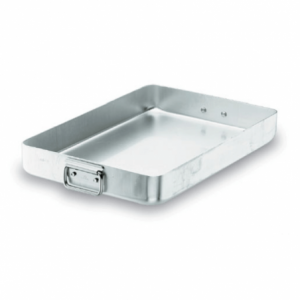 Professionelle Bratpfanne mit abgerundetem Griff - Chef-Aluminium - 40 x 30 cm