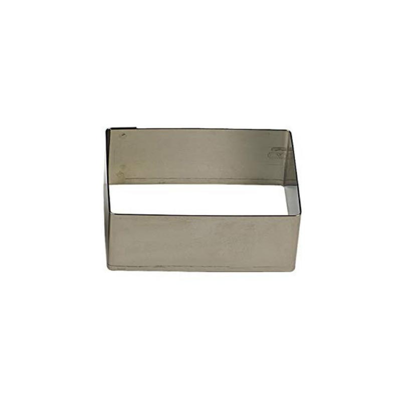 Stainless Steel Rectangle Cookie Cutter - 100 x 30 x 30 mm