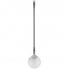 Round Perforated Stainless Steel Pizza Peel - 1200 x 230 mm