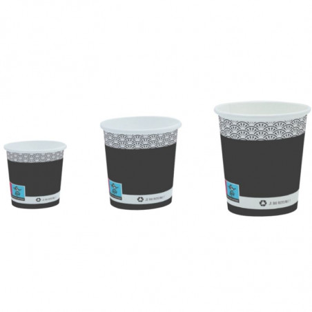 Kartonnen Koffiebeker Elegantie - 10 cl - Milieuvriendelijk - Set van 50