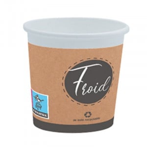 Cardboard Cup "Hot or Fresh" - 18 cl - Pack of 50