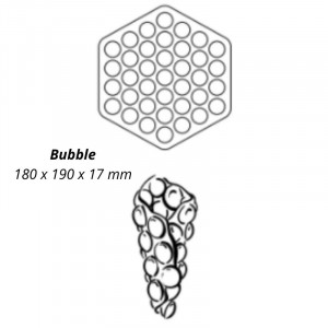 Professionelles Waffeleisen Bubble 180° - Links Rechts Kippen