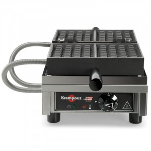 Professional Waffle Maker with 180° Opening - 4 x 6 Brussels