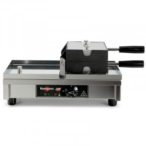 Professionele Wafelijzer met 180° Opening - Links Rechts Kantelen - 4 x 6 Kurk