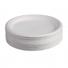Runde Teller aus Bagasse - 26,1 cm - Packung mit 50 - FourniResto