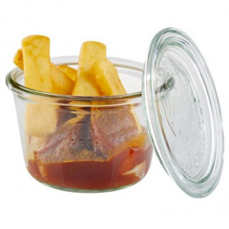 Verrine Weck en Glas met Deksel - 370 ml - Set van 3