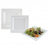 Vierkant bord van bagasse - 200 x 200 mm - Set van 50