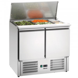 Saladette - 2 x 1/1 GN + 3 x 1/6 GN - 2 Deuren