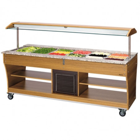 Refrigerated Salad Bar Buffet - 6 x GN 1/1