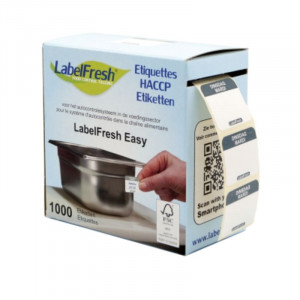 Rückverfolgbarkeitsetikett Label FreshEasy - Dienstag - 30 x 25 mm - Packung mit 1000 - LabelFresh