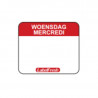 Etiquette de Traçabilité Label FreshEasy - Mercredi - 30 x 25 mm - Lot de 1000 - LabelFresh