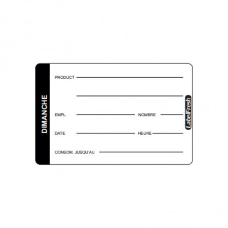 Traceability Label LabelFresh Pro - Sunday - 70 x 45 mm - Pack of 500 - LabelFresh