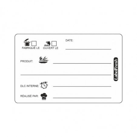 Traceability Label Fresh DLC - 70 x 45 mm - Pack of 300 - LabelFresh