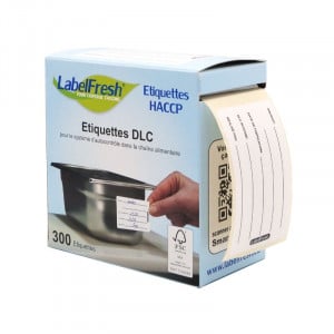 Etiquette de Traçabilité Label Fresh DLC - 70 x 45 mm - Lot de 300 - LabelFresh