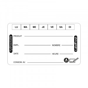 Etiketten voor Traceerbaarheid - LabelFresh Oplosbaar - 60 x 30 mm - Pak van 250 - LabelFresh