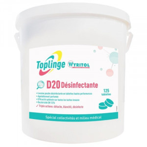 Tablettes Désinfectantes pour le Linge - Lot de 125 - Toplinge