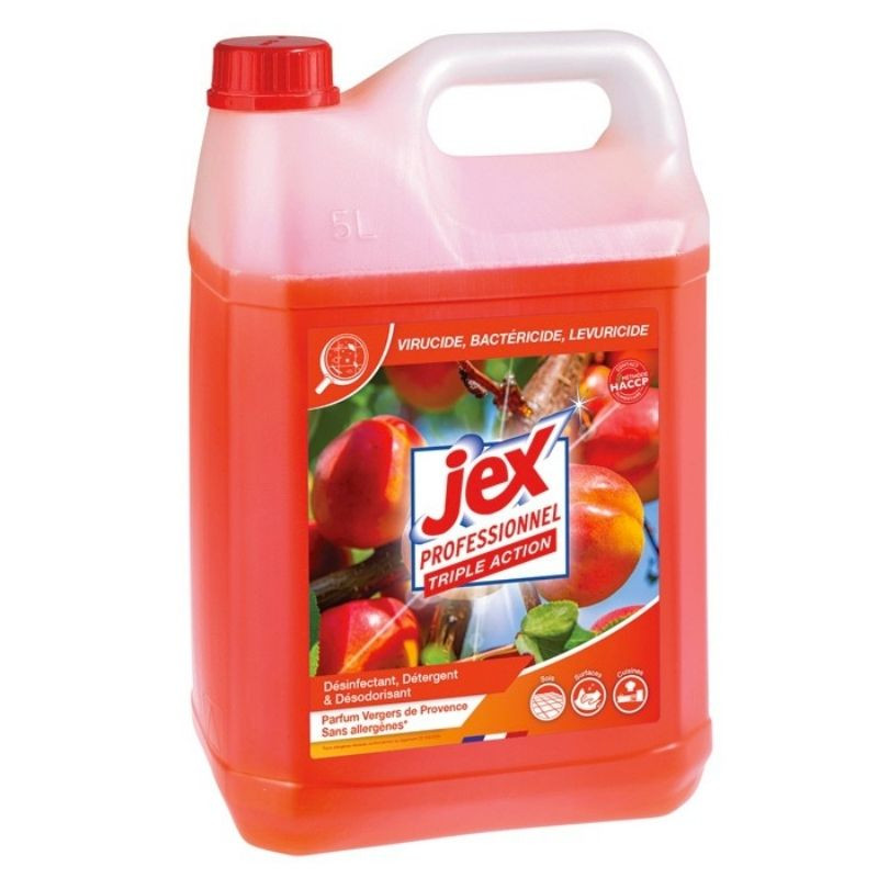 Reinigungsmittel Desinfektionsmittel Dreifachwirkung - Duft Provence-Obstgärten - 5 L - Jex