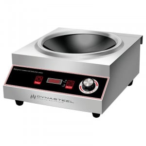 Wok Induction Pro 3500 W Stainless Steel — Concave Zone Ø227