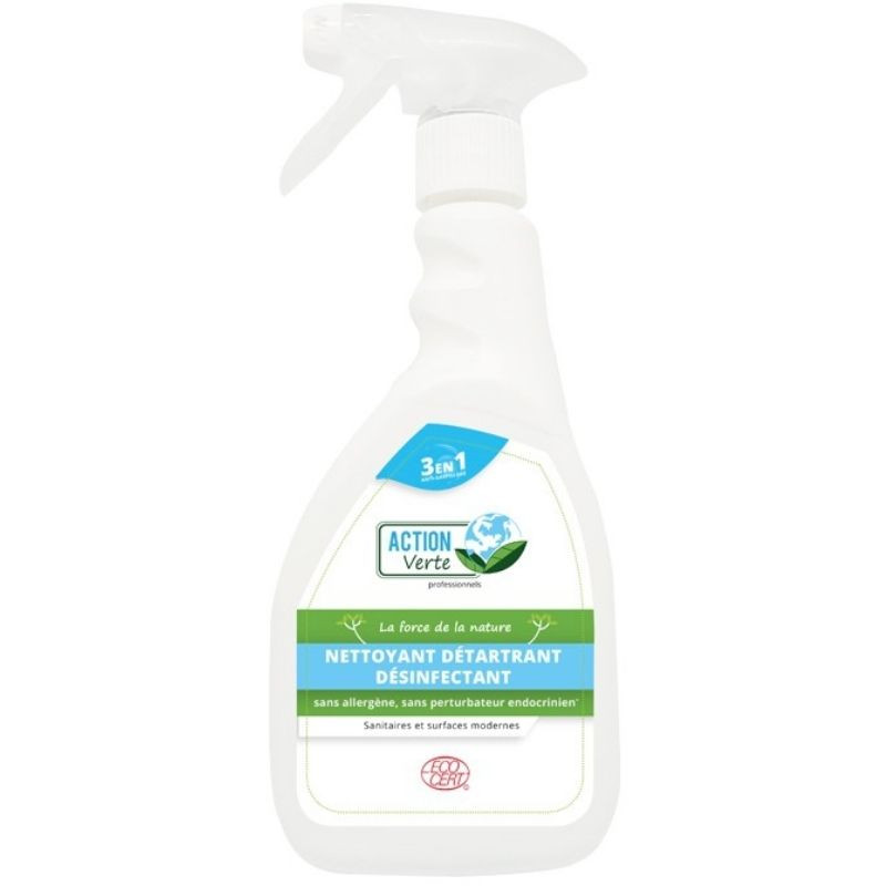 Reinigende, ontkalkende en desinfecterende spray - 500 ml - Groene actie