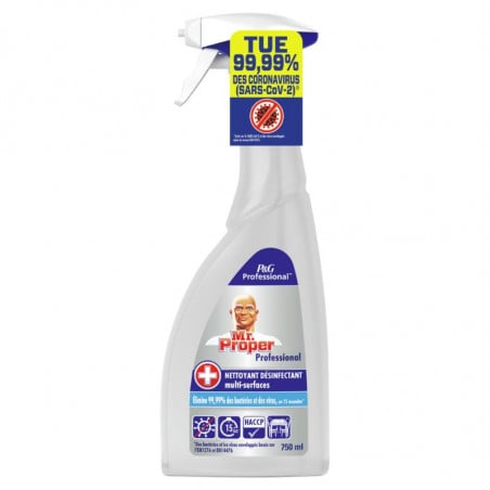 Spray Reinigings- en Desinfectiemiddel Multi-Oppervlakken 4 in 1 - 750 ml - Mr. Proper