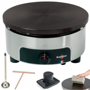 Professionele Gas Crêpière Set 6 Branders 40 cm - Voor Buiten Gebruik - Krampouz