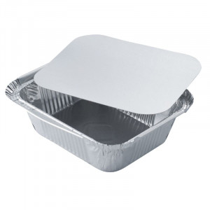 Aluminiumschale mit Deckel "Combi Pack" - 450 ml - Packung mit 100 Stück