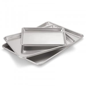 Aluminium presentatiebord Dynasteel - 330 x 457 mm, ideaal voor culinaire professionals.