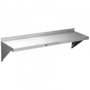 Wandplank Roestvrij Staal 1400x300mm Dynasteel - Professionele kwaliteit