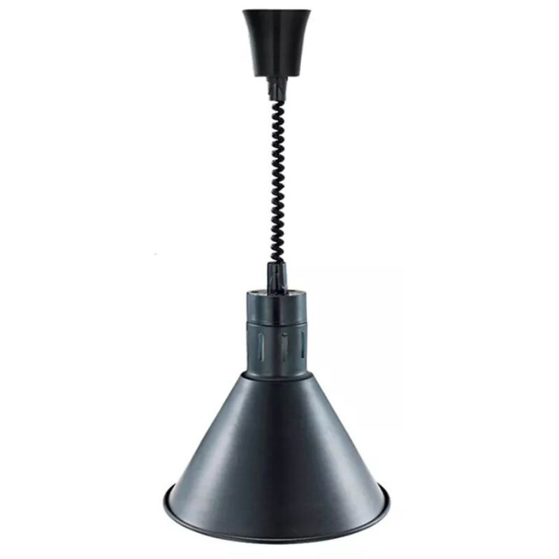 Verwarmingslamp Conisch Zwart met Lamp - Dynasteel