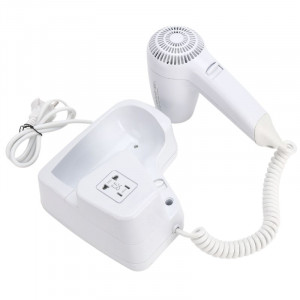 Wall-mounted White Hair Dryer - Dynasteel