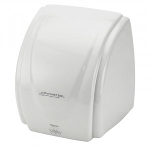 Professional White Dynasteel Hand Dryer - Fast drying for restaurant professionals