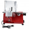 Professional Gravity Feed Red 250 mm Ham Slicer - Dynasteel