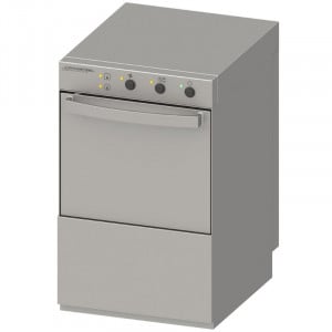 Professional Glass Washer with Rinse Aid Dispenser and Detergent and Drain Pump - 35 x 35 cm