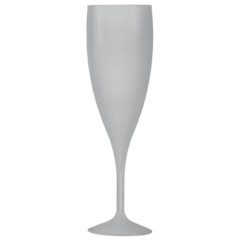 Champagneglas Herbruikbaar van Frosted PP 130 ml - Set van 100