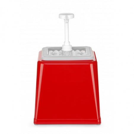 Sausdispenser met pomp - Rood - 2,5 L - Hendi