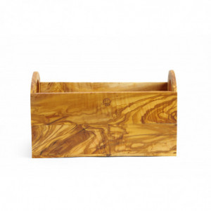 Olive Wood Bread Box - 245 x 198 mm - Hendi