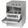 Professional Glass Washer with Rinse Aid Dispenser and Detergent and Drain Pump - 35 x 35 cm