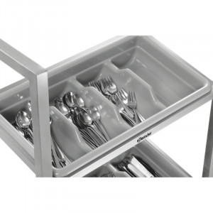 Cutlery Trolley in Stainless Steel - Bartscher