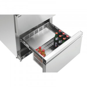 Gekoelde tafel met 2 deuren en 2 laden - L 600 x D 600 mm - Bartscher