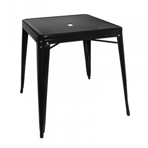 Bistro vierkante stalen tafel - L 668 x D 668 mm - Bolero