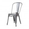 Stoelen in Metallic Grijs Staal - Set van 4 - Bolero