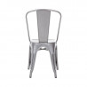 Stoelen in Metallic Grijs Staal - Set van 4 - Bolero