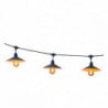 Buitenlichtslinger met stalen lampenkap - Vinty Light - Lumisky