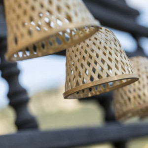 Guirlande Licht Bamboe Zonne-energie en LED Stopcontact - Chill Hybrid - Lumisky