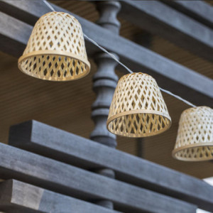 Guirlande Licht Bamboe Zonne-energie en LED Stopcontact - Chill Hybrid - Lumisky