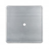 Quadratischer Tisch aus grauem Stahl - L 668 x T 668 mm - Bolero